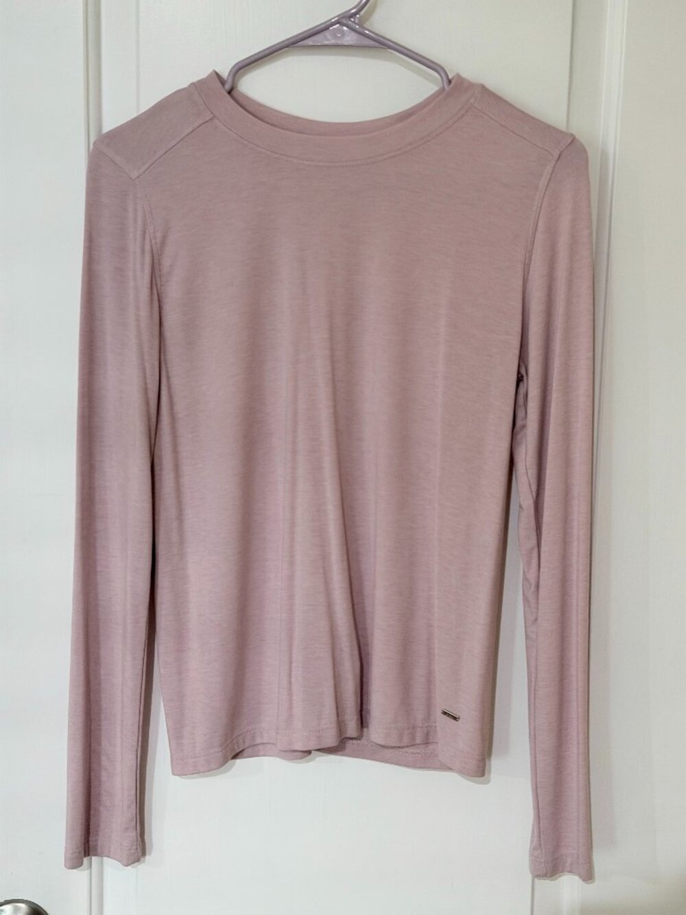 B+AB Long Sleeve T-shirt, Light Pink, Size L